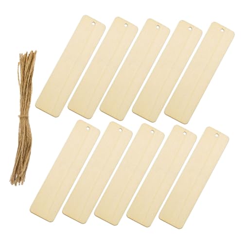 ABOOFAN 10 Stück Holz Lesezeichen Blanko für Diy Basteln Unvollendete Holz Tags zum Bemalen und Gestalten für Karten Geschenkverpackungen und Kreative Dekoration ABOOFAN 10 Stück Holz Lesezeichen Blanko für Diy Basteln Unvollendete Holz Tags zum Bemalen und Gestalten für Karten Geschenkverpackungen und Kreative Dekoration von ABOOFAN