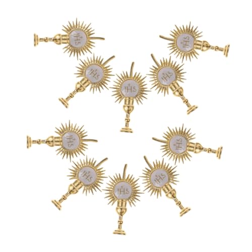 ABOOFAN 10 Stück Kirchendekorationen religiöse Ornamente christliche Taufe-Dessert- Religion-Cupcake-Topper Tortenaufsätze für Geburtstage Dekore für Religionsparty Legierung Golden ABOOFAN 10 Stück Kirchendekorationen religiöse Ornamente christliche Taufe-Dessert- Religion-Cupcake-Topper Tortenaufsätze für Geburtstage Dekore für Religionsparty Legierung Golden von ABOOFAN
