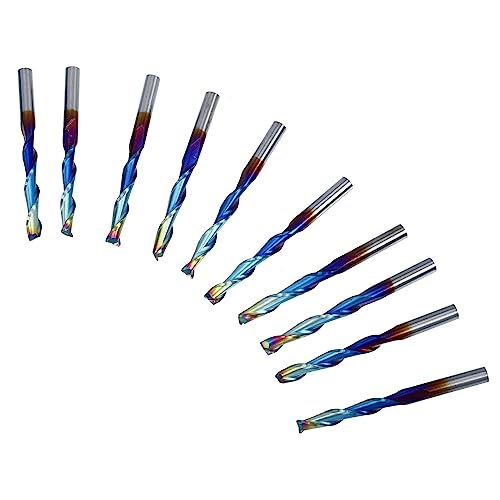 ABOOFAN 10 Stück Kugelkopf Fräser aus Wolframstahl Cnc Fräswerkzeug für Holzarbeiten Effizienter Milling Cutter für Weiche Materialien von ABOOFAN
