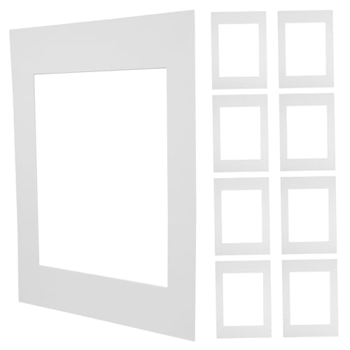 ABOOFAN 10 Stück Mit Marmelade Ausgekleideter Bilderrahmen Bilderrahmenmatte Kantenschutz Aus Pappe Bild Matten Staffelei Zurück Für Bilderrahmen Bild Umzugskartons Lackmatte Weiß Papier von ABOOFAN
