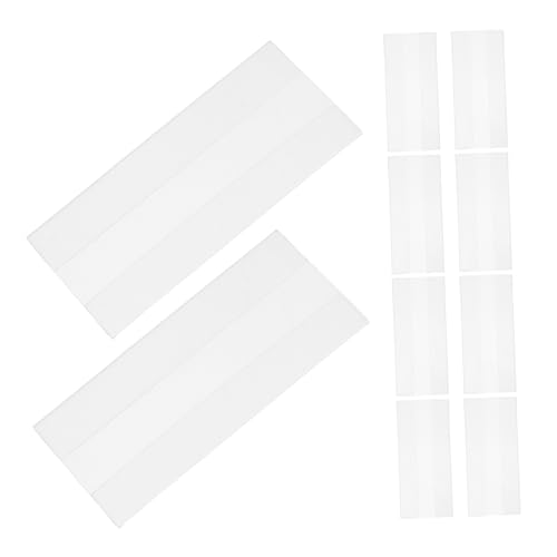 ABOOFAN 10 Stück Preiskarte Namensschild-Ärmel Kennzeichnungsetiketten Nennenkartenabdeckungen leere Beschriftungsschilder Aufhängelaschen für den Einzelhandel PVC Transparent von ABOOFAN