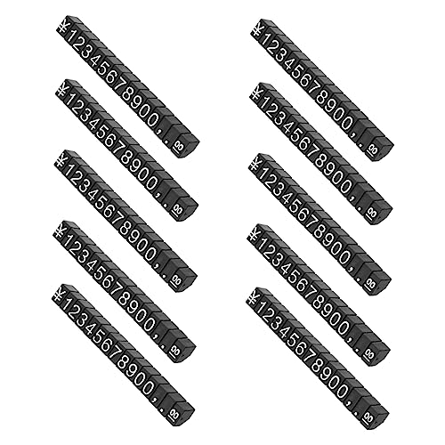 ABOOFAN 10 Stück Preisschilder für Schmuck Wiederverwendbare Etiketten mit Professionellen Zahlen und Preisangaben für Einkaufszentren und Geschäfte ABOOFAN 10 Stück Preisschilder für Schmuck Wiederverwendbare Etiketten mit Professionellen Zahlen und Preisangaben für Einkaufszentren und Geschäfte von ABOOFAN