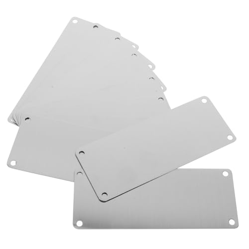 ABOOFAN 10 Stück Teiliges Blankes Edelstahl Namensschild mit Löchern Glatte Oberfläche Vielseitig Gravierbar Diy Metallplatte für Tür Büro Garten Indoor Outdoor Nutzung ABOOFAN 10 Stück Teiliges Blankes Edelstahl Namensschild mit Löchern Glatte Oberfläche Vielseitig Gravierbar Diy Metallplatte für Tür Büro Garten Indoor Outdoor Nutzung von ABOOFAN