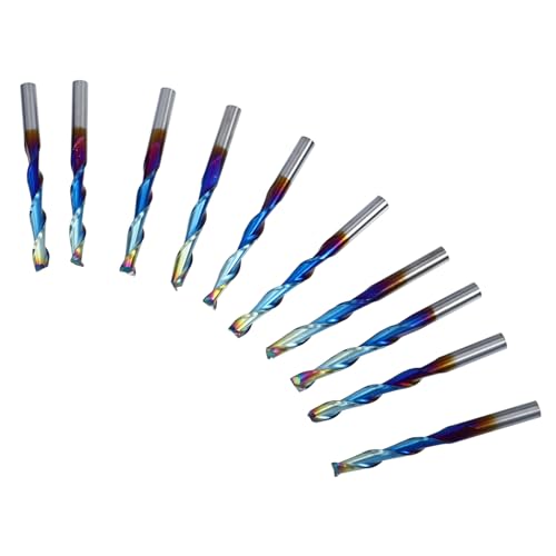 ABOOFAN 10 Stück Teiliges Cnc Fräser Kugelkopffräser Wolframstahl Hochleistung End Mill Spiralfräser für Oberfräse Präzise Schnittfest Langlebig ABOOFAN 10 Stück Teiliges Cnc Fräser Kugelkopffräser Wolframstahl Hochleistung End Mill Spiralfräser für Oberfräse Präzise Schnittfest Langlebig von ABOOFAN