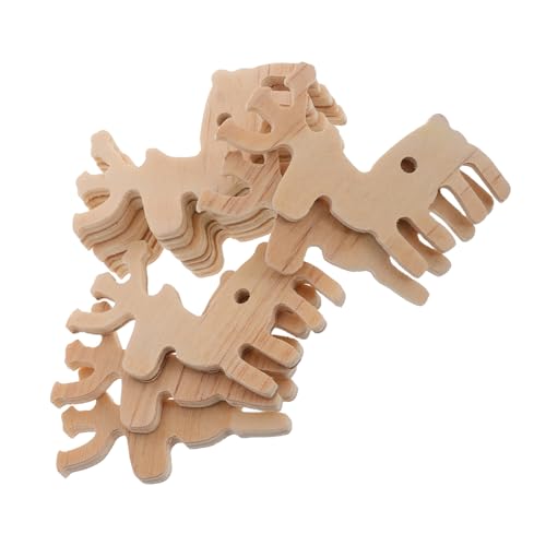 ABOOFAN 10 Stück Teiliges Holz Reh Figuren Diy Bastelartikel für Weihnachtsbaumdekoration Handgefertigte Holzornamente für Zuhause und Büro Festliche Feiertagsfeierlichkeiten ABOOFAN 10 Stück Teiliges Holz Reh Figuren Diy Bastelartikel für Weihnachtsbaumdekoration Handgefertigte Holzornamente für Zuhause und Büro Festliche Feiertagsfeierlichkeiten von ABOOFAN