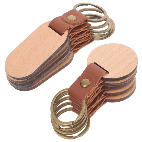 ABOOFAN 10 Stück Teiliges Holz Schlüsselanhänger Blanko für DIY Personalisierung Basteln Oval und Rund Leicht und Langlebig für und Dekoration ABOOFAN 10 Stück Teiliges Holz Schlüsselanhänger Blanko für DIY Personalisierung Basteln Oval und Rund Leicht und Langlebig für und Dekoration von ABOOFAN