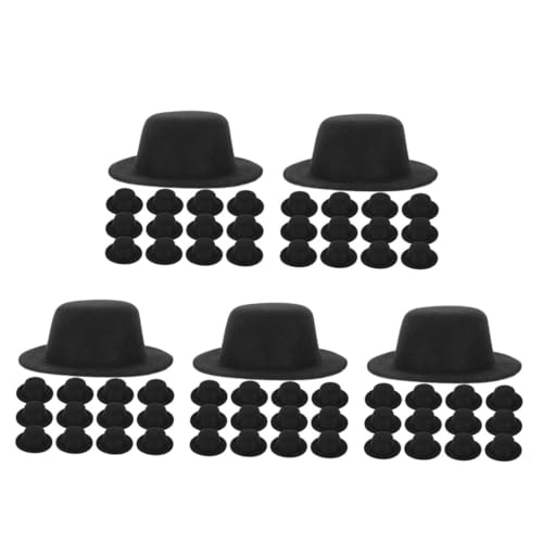 ABOOFAN 100 Stck. Mini Dekorationshut kleine Puppenhüte Schneemannmütze basteln Mini Tea Party Hats Minihut für Puppen Schneemannmützen Schneemannhüte für kleine Puppen Eva Schwarz ABOOFAN 100 Stck. Mini Dekorationshut kleine Puppenhüte Schneemannmütze basteln Mini Tea Party Hats Minihut für Puppen Schneemannmützen Schneemannhüte für kleine Puppen Eva Schwarz von ABOOFAN