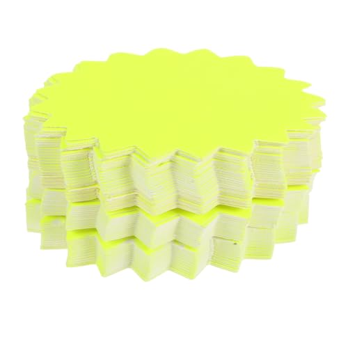 ABOOFAN 100 Stück Preisschild Tags für den Handel Tag-Verkaufsschilder Schild speichern Verkaufsschilder im Einzelhandel Tags für Flohmärkte Verkaufspreise Papier Yellow von ABOOFAN