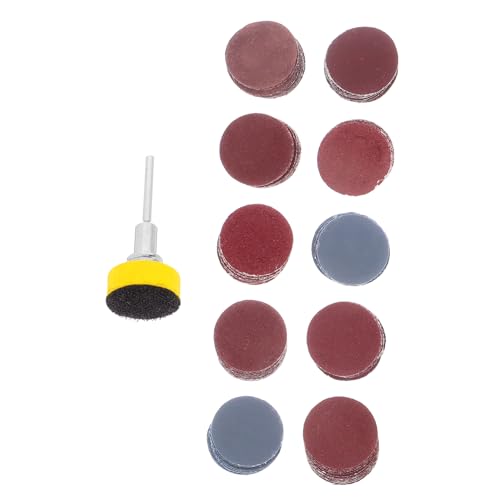 ABOOFAN 100 Stück Schleifpapier Mit Samtrücken Tellerschleifer Schleifscheibe Für Bohrer Schleifpapier Für Holz Scheibenschleifpads Schleifpapier Für Schleifscheiben von ABOOFAN