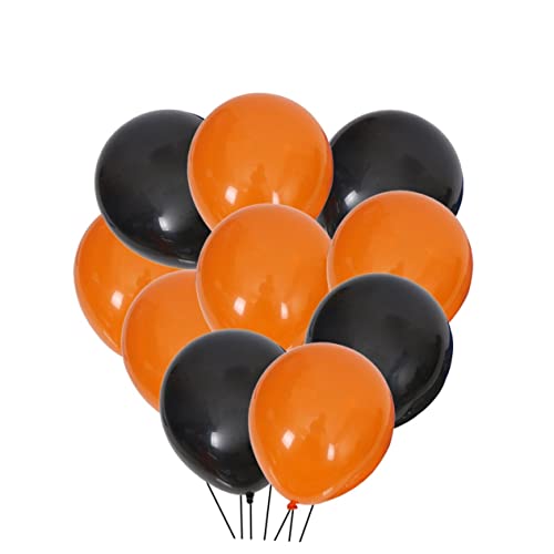 ABOOFAN 100Stücke Halloween Luftballons Dekorative Luftballons Orange Für Halloween Party Feierlichkeiten Und Langlebiges Latex Für Kulissen von ABOOFAN