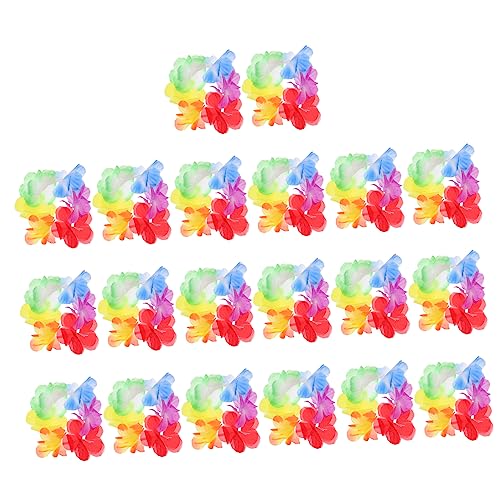 ABOOFAN 10Paare Hawaiianisches Party Armband Handringe für Luau Feiern Elastische Wreath Wrist Straps Dekorationen Festivals und Besondere Anlässe von ABOOFAN