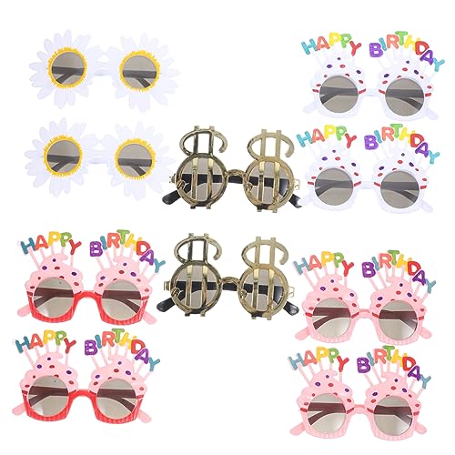 ABOOFAN 10Stücke Dekorationsbrille aus Kunststoff Lustige Partybrillen für Erwachsene und Foto Requisiten und Geschenkideen für Geburtstagsfeiern ABOOFAN 10Stücke Dekorationsbrille aus Kunststoff Lustige Partybrillen für Erwachsene und Foto Requisiten und Geschenkideen für Geburtstagsfeiern von ABOOFAN