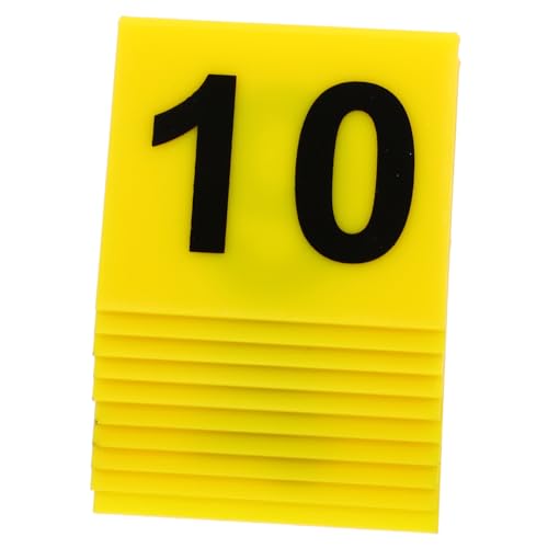 ABOOFAN 10Stücke Förmige Tischnummern Multifunktions Tischschild für Restaurants Hochzeiten Partys Schickes Design und Langlebig von ABOOFAN