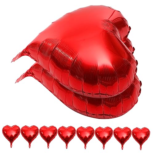 ABOOFAN 10Stücke Herzballons aus Aluminiumfolie für Valentinstag Dekorative Luftballons für Hochzeiten Verlobungen und Partys Farben für Fröhliche ABOOFAN 10Stücke Herzballons aus Aluminiumfolie für Valentinstag Dekorative Luftballons für Hochzeiten Verlobungen und Partys Farben für Fröhliche von ABOOFAN