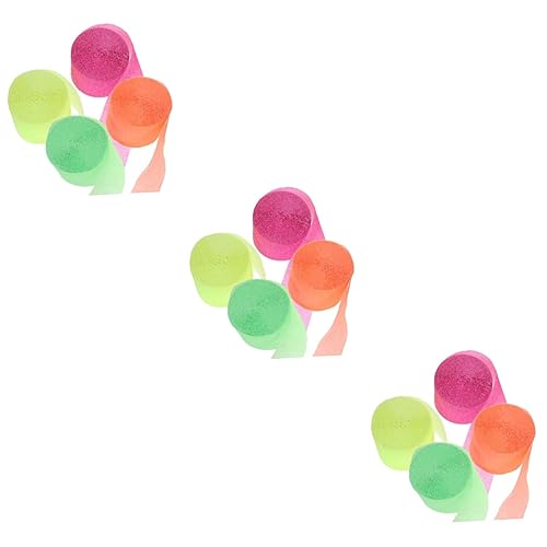 ABOOFAN 3 Sets Party Requisiten Leuchtende Fluoreszierende Luftschlangen Grüne Krepppapier-luftschlangen Für Geburtstagsdekorationen 4 Rollen * 3 ABOOFAN 3 Sets Party Requisiten Leuchtende Fluoreszierende Luftschlangen Grüne Krepppapier-luftschlangen Für Geburtstagsdekorationen 4 Rollen * 3 von ABOOFAN