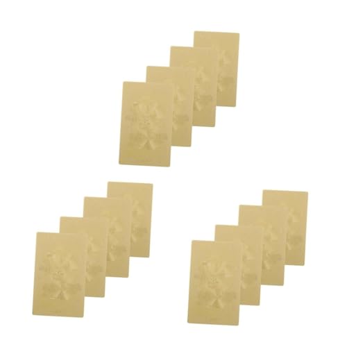 ABOOFAN 12 Stck. Leibwächterkarte Fengshui-Amulettkarten chinesische allgemeine Karten Glücksamulettkarte allgemeine Glückskarten Buddha-Amulett-Karte Feng-Shui-Amulett Kupfer Golden ABOOFAN 12 Stck. Leibwächterkarte Fengshui-Amulettkarten chinesische allgemeine Karten Glücksamulettkarte allgemeine Glückskarten Buddha-Amulett-Karte Feng-Shui-Amulett Kupfer Golden von ABOOFAN