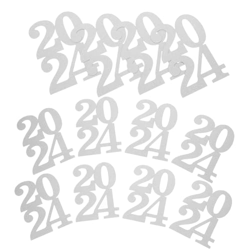 ABOOFAN 12 Stück 2024 Vasendekoration papierschere decoupage Glitzeretikett Frohes Jahr Dekorationen Herzlichen Glückwunsch grad Cake Topper Partygeschenk Abschluss-Tags-Dekoration Silver ABOOFAN 12 Stück 2024 Vasendekoration papierschere decoupage Glitzeretikett Frohes Jahr Dekorationen Herzlichen Glückwunsch grad Cake Topper Partygeschenk Abschluss-Tags-Dekoration Silver von ABOOFAN