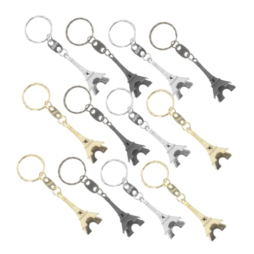 ABOOFAN 12 Stück Eiffelturm Schlüsselanhänger aus Teilig Gold Silber und Antikbraun Taschenanhänger und Souvenirs für von ABOOFAN