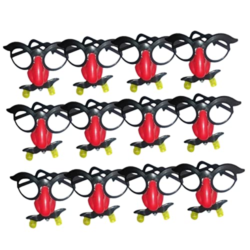 ABOOFAN 12 Stück Lustige Brille mit Nase und Pfeife Kostümaccessoires für Partys Witzige für und Kreative Verkleidung für Verschiedene Anlässe Zufällige Farbe von ABOOFAN