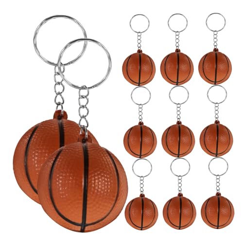 ABOOFAN 12 Stück Teiliges Basketball Schlüsselanhänger Mini Sport Schlüsselring Braun für Taschen Rucksäcke Party ABOOFAN 12 Stück Teiliges Basketball Schlüsselanhänger Mini Sport Schlüsselring Braun für Taschen Rucksäcke Party von ABOOFAN