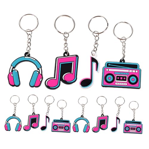 ABOOFAN 12 Stück Teiliges Set Musiknoten Schlüsselanhänger PVC Party Zubehör für Geburtstagsfeiern Gastgeschenke für Musikliebhaber und Tanzveranstaltungen und Farbenfroh ABOOFAN 12 Stück Teiliges Set Musiknoten Schlüsselanhänger PVC Party Zubehör für Geburtstagsfeiern Gastgeschenke für Musikliebhaber und Tanzveranstaltungen und Farbenfroh von ABOOFAN