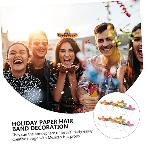 ABOOFAN 12 Stück Teiliges Stirnband mit Breitkrempigem Strohhut Design Mexikanische Party Haarreifen für Kostüm Day Of The Dead Geburtstag und Fiesta Dekoration für Erwachsene ABOOFAN 12 Stück Teiliges Stirnband mit Breitkrempigem Strohhut Design Mexikanische Party Haarreifen für Kostüm Day Of The Dead Geburtstag und Fiesta Dekoration für Erwachsene von ABOOFAN