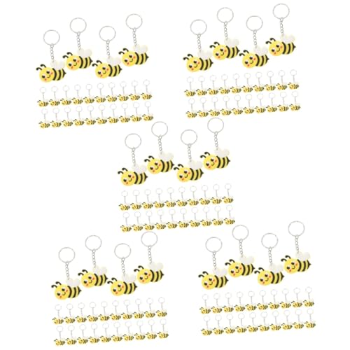 ABOOFAN 120 Stck Teiliges Schlüsselanhänger mit Niedlichen Cartoon Bienen aus Langlebigem Metall und Kreative Anhänger für Schlüssel Taschen und Geschenkideen Farbenfroh und von ABOOFAN