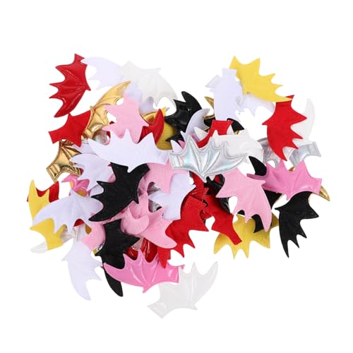 ABOOFAN 120 Stück Mini Teufelsflügel Halloween Bastelset Leichte Dämonenflügel für DIY Haarclips Haarreifen Kleidung Schuhe Puppenhüte und Partydekoration Vielseitig Tragbar und Kreativ von ABOOFAN