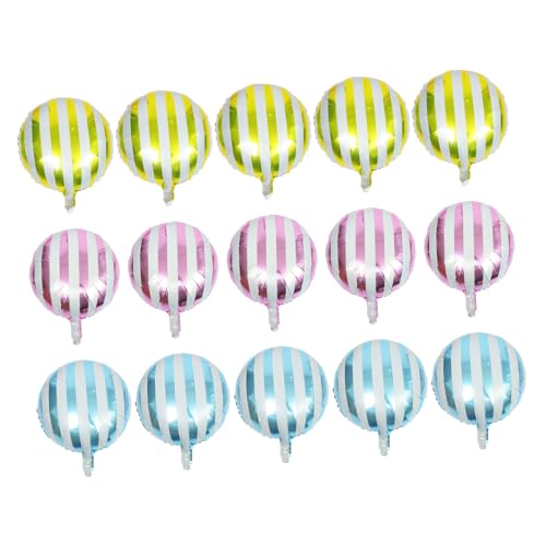 ABOOFAN 15 Stück Gestreifte Folienballons Pastellfarben Runde Folienballons für Geburtstagsfeiern Hochzeiten und Festliche Anlässe für Partydekorationen ABOOFAN 15 Stück Gestreifte Folienballons Pastellfarben Runde Folienballons für Geburtstagsfeiern Hochzeiten und Festliche Anlässe für Partydekorationen von ABOOFAN