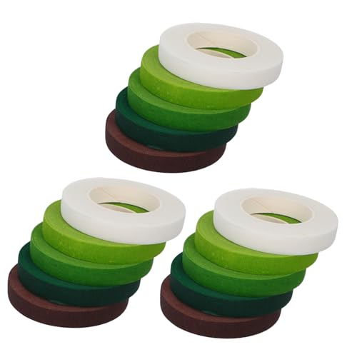 ABOOFAN 15 Stück Teiliges Blumenklebeband Dekoratives Floristenband für Blumensträuße Bastelarbeiten und Hochzeitsdekoration Verschiedenen Farben Erhältlich Selbstklebend und Vielseitig von ABOOFAN