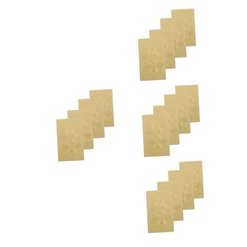 ABOOFAN 16 Stck. Leibwächterkarte Segenkarte Erfolgskarte Chinesische Amulette Chinesische Allgemeine Karten Buddha-karte Jahr Des Pferdeskarte Traditionelle Amulettkarten Kupfer Golden ABOOFAN 16 Stck. Leibwächterkarte Segenkarte Erfolgskarte Chinesische Amulette Chinesische Allgemeine Karten Buddha-karte Jahr Des Pferdeskarte Traditionelle Amulettkarten Kupfer Golden von ABOOFAN