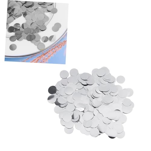 ABOOFAN 1Packung Runder Glitzer Konfetti aus Aluminiumfolie Tischstreuung für Festliche Anlässe Ballonfüllung für Geburtstagsfeiern und Partys Silberfarben ABOOFAN 1Packung Runder Glitzer Konfetti aus Aluminiumfolie Tischstreuung für Festliche Anlässe Ballonfüllung für Geburtstagsfeiern und Partys Silberfarben von ABOOFAN