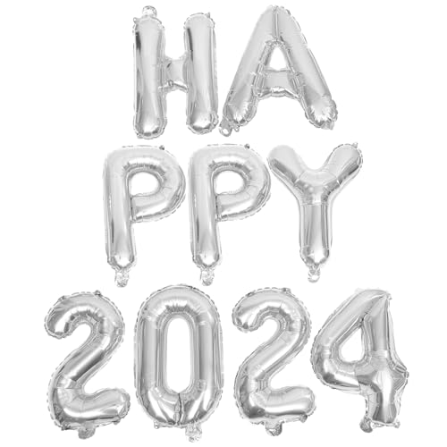 ABOOFAN 1Satz Frohes Neues Jahr Aluminiumfolienballons Für Geburtstagsparty Dekoration Silvester Aufzublasen Vielseitig Einsetzbar von ABOOFAN