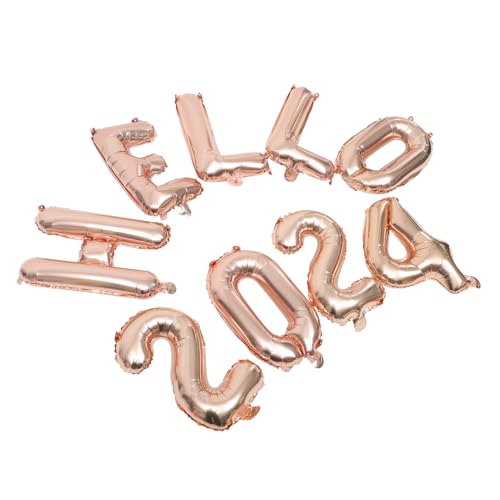 ABOOFAN 1Satz Luftballons Neujahrsballons Roségold für Festliche Dekoration Langlebige Aluminiumfolienballons für Partyatmosphäre für Silvesterfeiern ABOOFAN 1Satz Luftballons Neujahrsballons Roségold für Festliche Dekoration Langlebige Aluminiumfolienballons für Partyatmosphäre für Silvesterfeiern von ABOOFAN