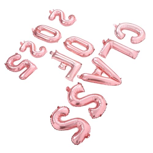 ABOOFAN 1set -klasse Von 2025 Abschlussballons Für Partys Für High School Und College -abschlussfeierlichkeiten Glückwunsch Graddekorations Folienzahl Luftballons von ABOOFAN