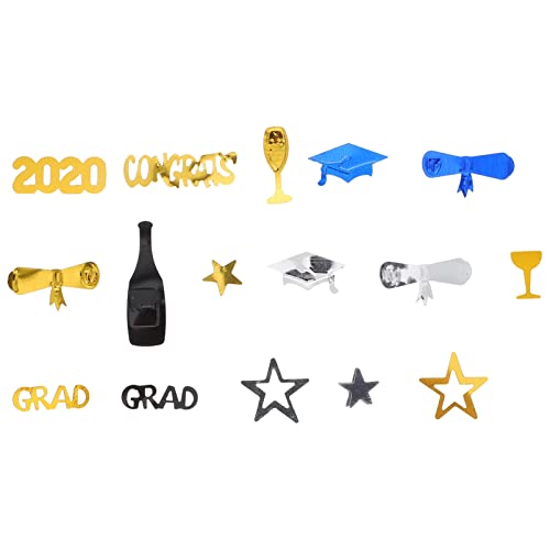 ABOOFAN 2 Packungen Abschlusskonfetti mit Glitzer Dekoration für Abschlussfeiern Partydeko mit Doktorhut und Blau Schwarz Gold und Silber Feier für Schulabschlüsse und Gratulationen ABOOFAN 2 Packungen Abschlusskonfetti mit Glitzer Dekoration für Abschlussfeiern Partydeko mit Doktorhut und Blau Schwarz Gold und Silber Feier für Schulabschlüsse und Gratulationen von ABOOFAN