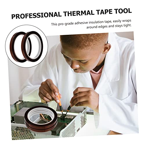 ABOOFAN 2 Rollen Hitzebeständiges Sublimations Klebeband Heat Vinyl Press Tape Hohe Haftung C Rückstandsfrei für Wärmeübertragung Elektronik DIY Isolierung von ABOOFAN