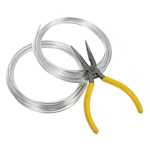 ABOOFAN 2 Rollen Metalldraht Zum Basteln Diy Basteldraht Metalldraht Für Die Schmuckherstellung Eisen Silber ABOOFAN 2 Rollen Metalldraht Zum Basteln Diy Basteldraht Metalldraht Für Die Schmuckherstellung Eisen Silber von ABOOFAN
