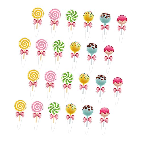 ABOOFAN 2 Sätze Kuchenstangen Süßigkeiten-thema-kuchen-picks Tortenaufsätze Für Geburtstage Süßigkeiten Für Topper Party Dekorationen Einsätze Papier 24 Stück * 2 ABOOFAN 2 Sätze Kuchenstangen Süßigkeiten-thema-kuchen-picks Tortenaufsätze Für Geburtstage Süßigkeiten Für Topper Party Dekorationen Einsätze Papier 24 Stück * 2 von ABOOFAN