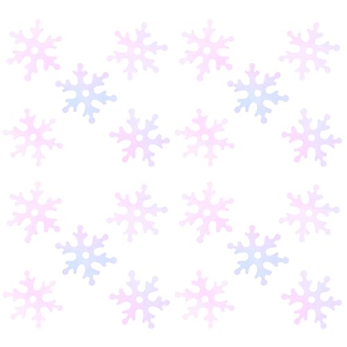 ABOOFAN 2 Schneeflocke-Anhänger Schneeflocken-Konfetti Schneeflocken-Tischdekoration frohes neues jahr konfetti winterdeko päckchen Party-Szene-Layout Multifunktionales Konfetti Plastik von ABOOFAN