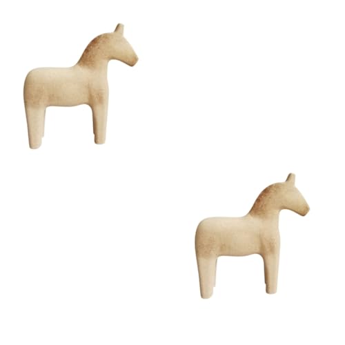 ABOOFAN 2 Stck Holz Pferde Ornament zum Bemalen Unvollendete DIY Holzfigur Natürliche Kreatives Bastelspielzeug für Vielseitige Dekoration für Zuhause und ABOOFAN 2 Stck Holz Pferde Ornament zum Bemalen Unvollendete DIY Holzfigur Natürliche Kreatives Bastelspielzeug für Vielseitige Dekoration für Zuhause und von ABOOFAN