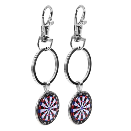 ABOOFAN Einzigartiger Charm-schlüsselanhänger 2 Stück Schwarzer Metall-schlüsselring Für Schlüssel Stilvolles Taschenaccessoire von ABOOFAN