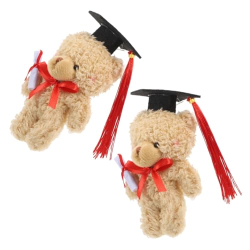 ABOOFAN 2 Stück Doktorbär Kuscheltier Plüschbär mit Talarmütze Weiches Abschluss mit Blumenstrauß Verpackung für Graduation Feier und Abschlusszeremonie ABOOFAN 2 Stück Doktorbär Kuscheltier Plüschbär mit Talarmütze Weiches Abschluss mit Blumenstrauß Verpackung für Graduation Feier und Abschlusszeremonie von ABOOFAN