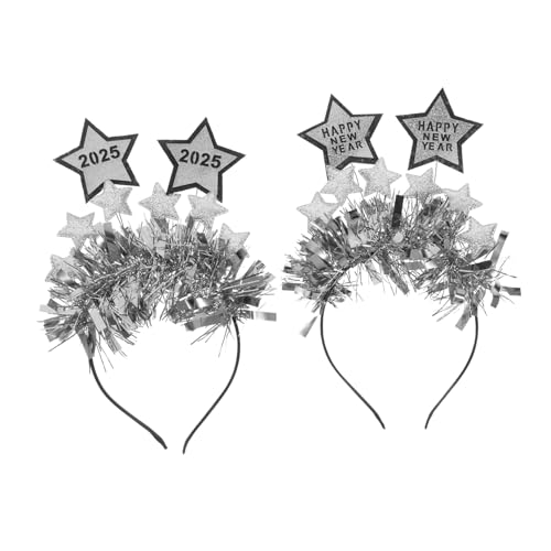 ABOOFAN 2 Stück Frohes Neues Jahr Party Stirnband Urlaub Festival Kopfschmuck 2025 Neujahr Party Haarschmuck ABOOFAN 2 Stück Frohes Neues Jahr Party Stirnband Urlaub Festival Kopfschmuck 2025 Neujahr Party Haarschmuck von ABOOFAN