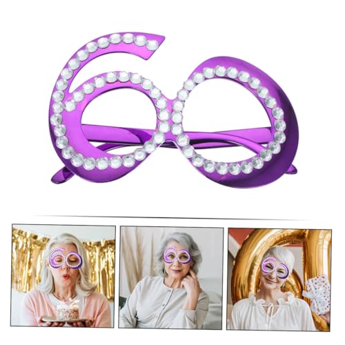 ABOOFAN 2 Stück Geburtstagsbrille Kunststoffrahmen Glitzernde Zahlendekoration Leichte Partybrillen Fotorequisite für Erwachsene Spaßige Birthday Eyewear ABOOFAN 2 Stück Geburtstagsbrille Kunststoffrahmen Glitzernde Zahlendekoration Leichte Partybrillen Fotorequisite für Erwachsene Spaßige Birthday Eyewear von ABOOFAN