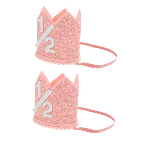 ABOOFAN 2 Stück Geburtstagskrone Monate Halbes Jahr Partydeko Krone Hut für Jungen Mädchen Foto Requisiten Weicher Komfortabler Babysicherer Kopfschmuck ABOOFAN 2 Stück Geburtstagskrone Monate Halbes Jahr Partydeko Krone Hut für Jungen Mädchen Foto Requisiten Weicher Komfortabler Babysicherer Kopfschmuck von ABOOFAN