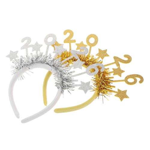 ABOOFAN 2 Stück Glitzerndes Neujahr Haarband mit Pailletten und Sternen Festliches Kopfschmuck für Feiern und Foto Requisiten ABOOFAN 2 Stück Glitzerndes Neujahr Haarband mit Pailletten und Sternen Festliches Kopfschmuck für Feiern und Foto Requisiten von ABOOFAN
