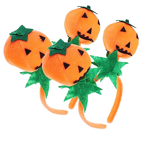 ABOOFAN 2 Stück Halloween Kürbis Stirnband Leichtes Atmungsaktives Cosplay Haarband für Damen und Farbenfrohes Party Accessoire Bequeme Passform für Halloween und Themenfeiern von ABOOFAN