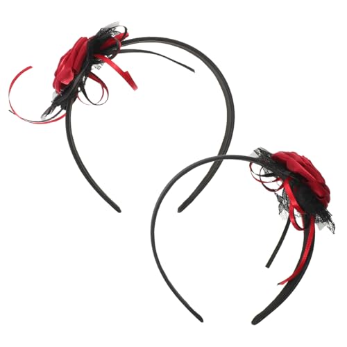 ABOOFAN 2 Stück Halloween Stirnbänder mit Künstlichen Rosen Leichter Gothic Haarreif für Corpse Bride Cosplay Festlicher Kopfschmuck für Halloween Partys und Gothic Kostüm ABOOFAN 2 Stück Halloween Stirnbänder mit Künstlichen Rosen Leichter Gothic Haarreif für Corpse Bride Cosplay Festlicher Kopfschmuck für Halloween Partys und Gothic Kostüm von ABOOFAN