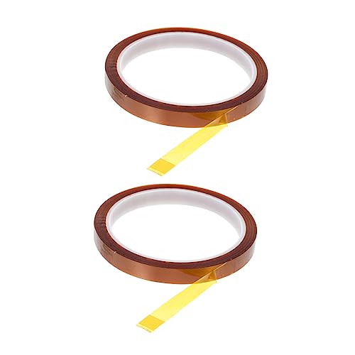 ABOOFAN 2 Stück Hitzebeständiges Klebeband Professionelles Thermoband für Isolierung Hochtemperaturbeständig für Elektronik und Motoren ABOOFAN 2 Stück Hitzebeständiges Klebeband Professionelles Thermoband für Isolierung Hochtemperaturbeständig für Elektronik und Motoren von ABOOFAN